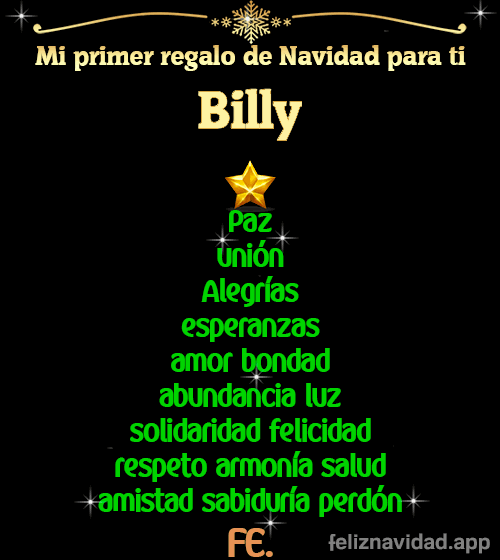 GIF Mi primer regalo de navidad para ti Billy