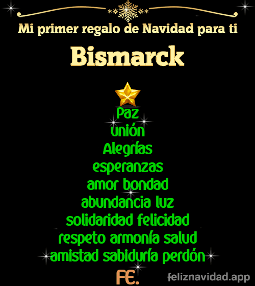 GIF Mi primer regalo de navidad para ti Bismarck