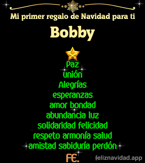 GIF Mi primer regalo de navidad para ti Bobby