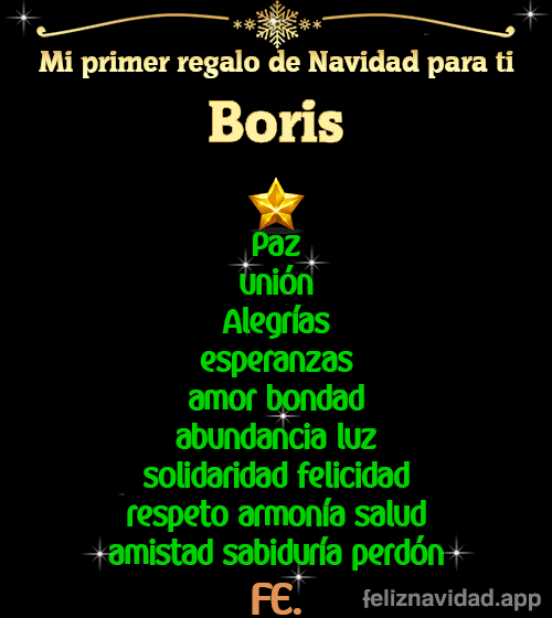 GIF Mi primer regalo de navidad para ti Boris