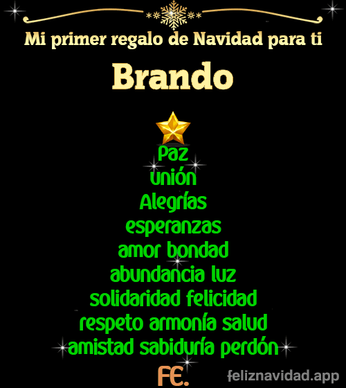 GIF Mi primer regalo de navidad para ti Brando