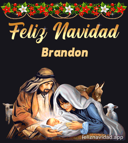 GIF Feliz Navidad Brandon
