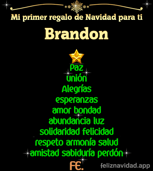 GIF Mi primer regalo de navidad para ti Brandon
