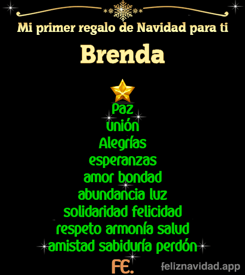 GIF Mi primer regalo de navidad para ti Brenda