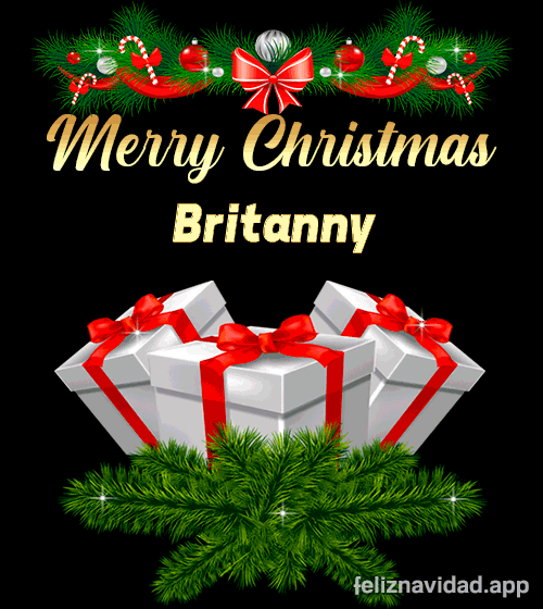 GIF Merry Christmas Britanny