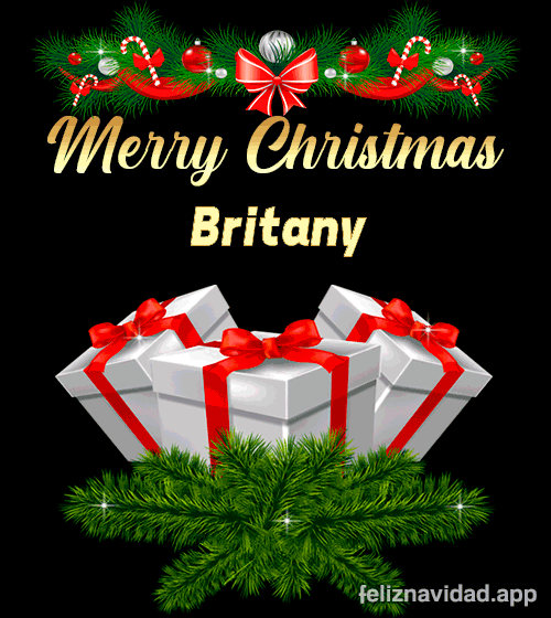 GIF Merry Christmas Britany