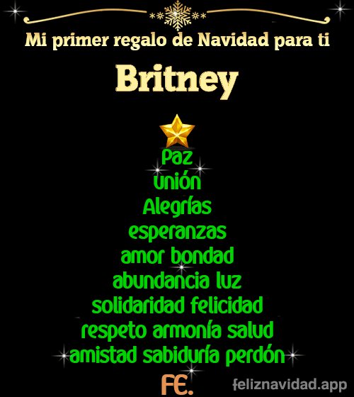 GIF Mi primer regalo de navidad para ti Britney