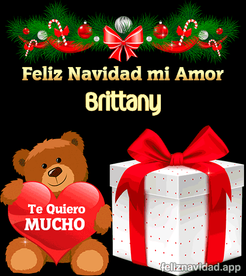 GIF Feliz Navidad mi Amor Brittany
