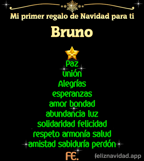 GIF Mi primer regalo de navidad para ti Bruno