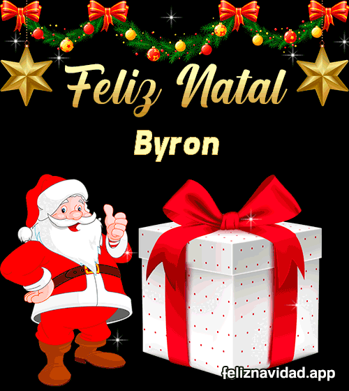GIF Feliz Natal Byron