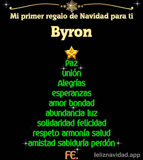GIF Mi primer regalo de navidad para ti Byron