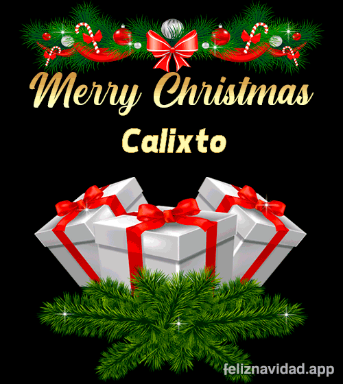 GIF Merry Christmas Calixto