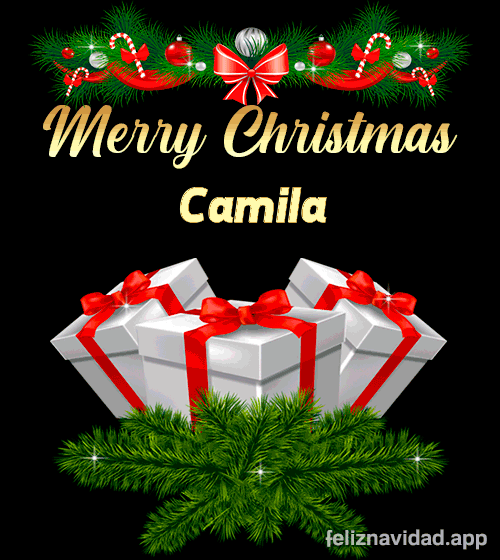 GIF Merry Christmas Camila