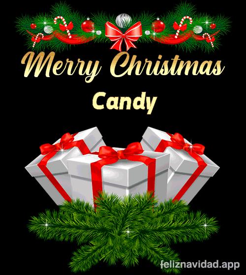GIF Merry Christmas Candy