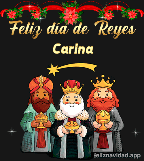 GIF Feliz día de Reyes Carina