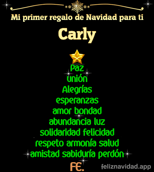 GIF Mi primer regalo de navidad para ti Carly