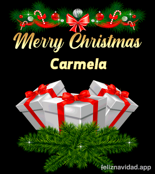 GIF Merry Christmas Carmela
