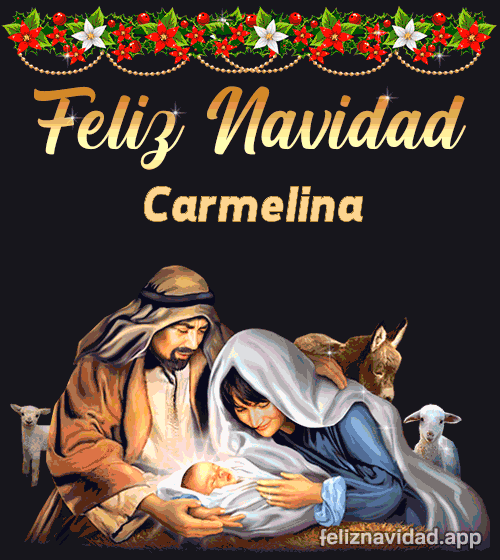 GIF Feliz Navidad Carmelina