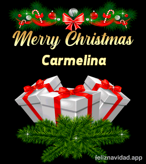 GIF Merry Christmas Carmelina