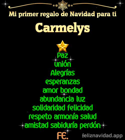 GIF Mi primer regalo de navidad para ti Carmelys