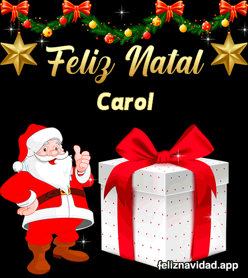GIF Feliz Natal Carol