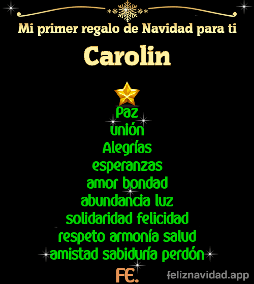 GIF Mi primer regalo de navidad para ti Carolin