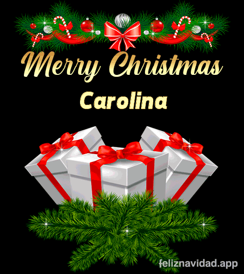 GIF Merry Christmas Carolina