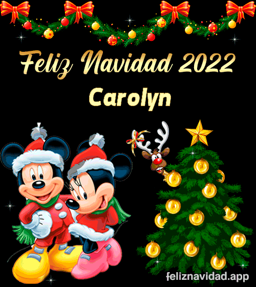 GIF Feliz Navidad 2022 Carolyn