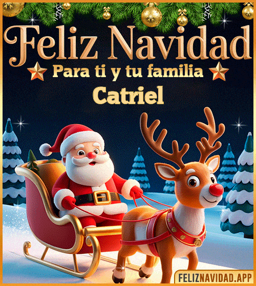 GIF Feliz Navidad para ti y tu familia Catriel