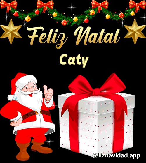 GIF Feliz Natal Caty