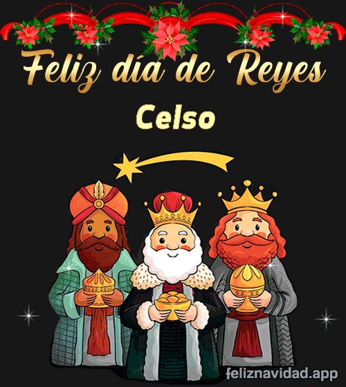 GIF Feliz día de Reyes Celso