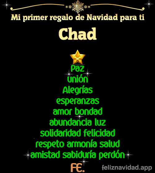 GIF Mi primer regalo de navidad para ti Chad