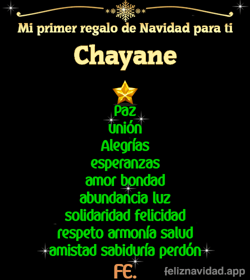 GIF Mi primer regalo de navidad para ti Chayane