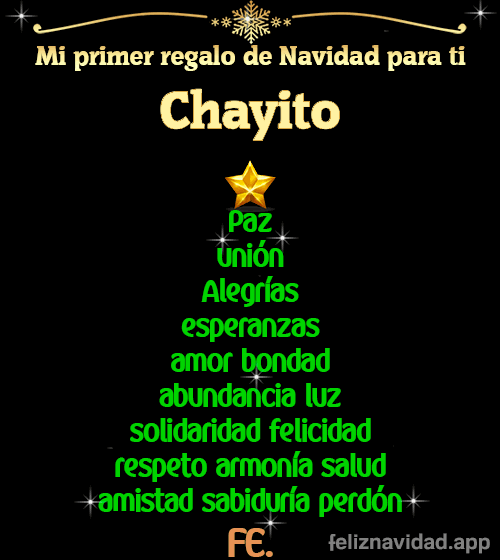 GIF Mi primer regalo de navidad para ti Chayito