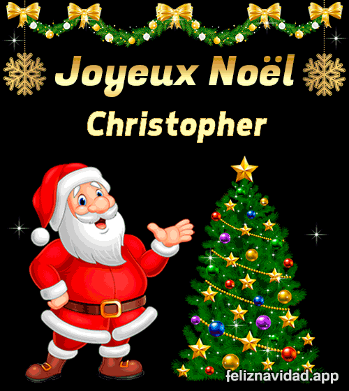 GIF Joyeux Noël Christopher