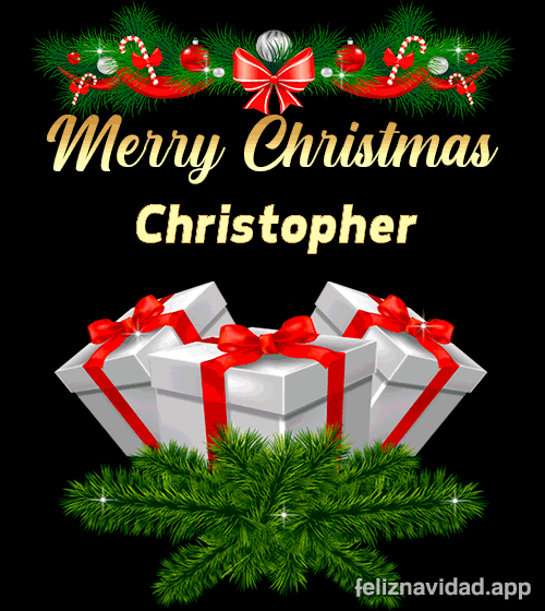 GIF Merry Christmas Christopher