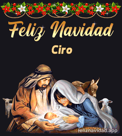 GIF Feliz Navidad Ciro