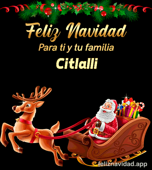 GIF Feliz Navidad para ti y tu familia Citlalli