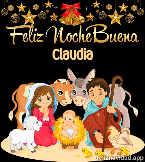 GIF Feliz Nochebuena Claudia