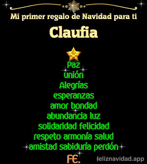 GIF Mi primer regalo de navidad para ti Claufia