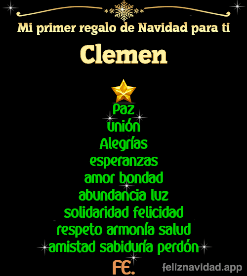 GIF Mi primer regalo de navidad para ti Clemen