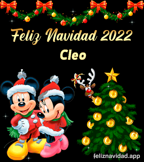 GIF Feliz Navidad 2022 Cleo