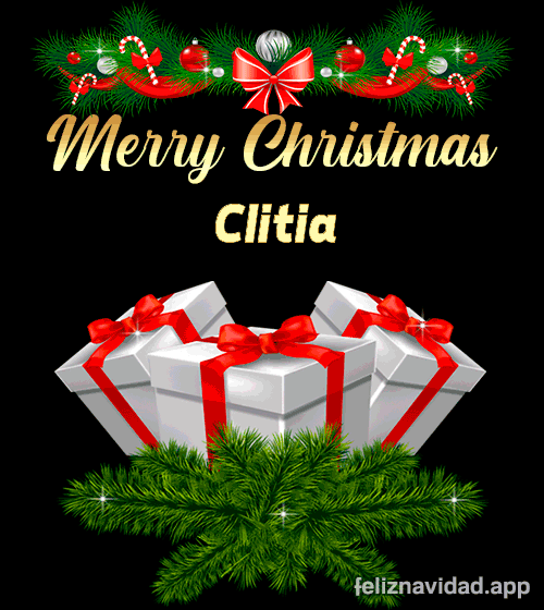 GIF Merry Christmas Clitia