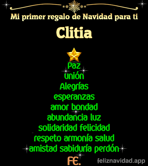 GIF Mi primer regalo de navidad para ti Clitia