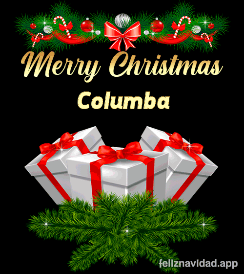 GIF Merry Christmas Columba