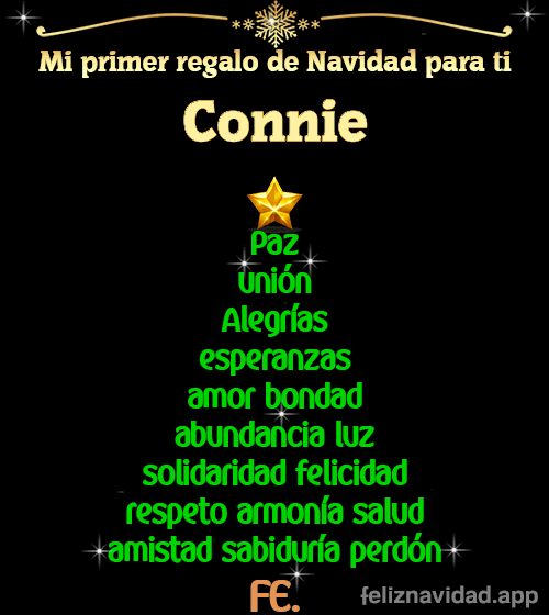 GIF Mi primer regalo de navidad para ti Connie