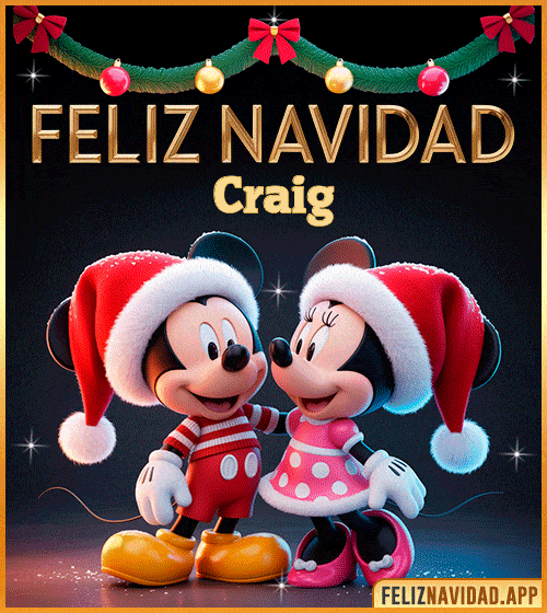 GIF GIF de Feliz Navidad con Mickey y Minnie Mouse Craig