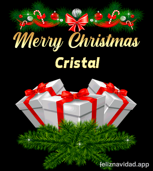 GIF Merry Christmas Cristal