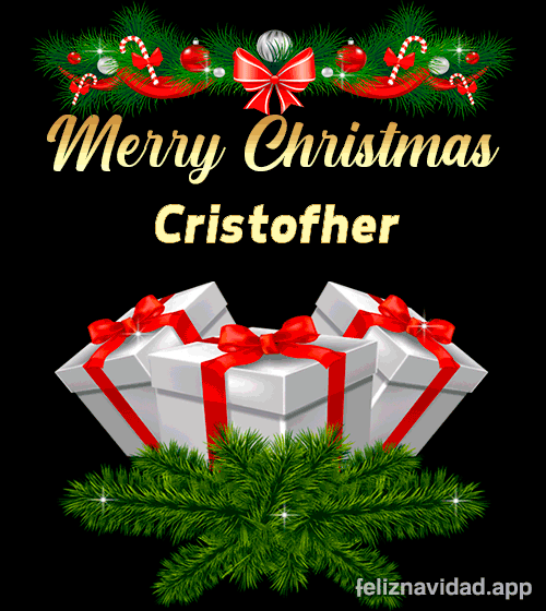 GIF Merry Christmas Cristofher