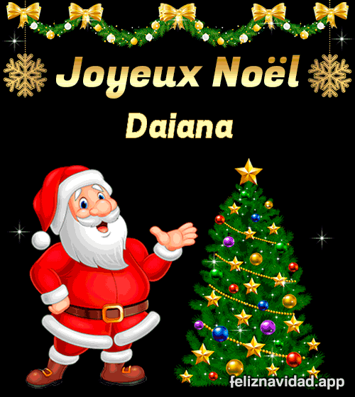 GIF Joyeux Noël Daiana